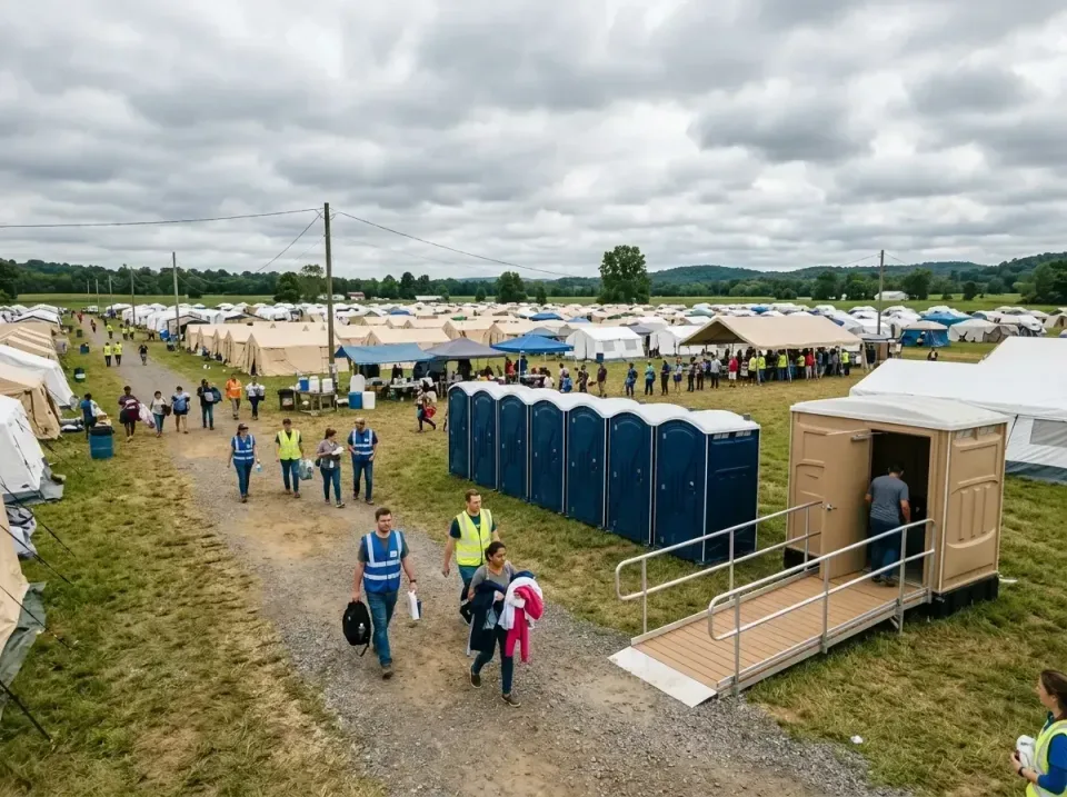 disaster-relief-camp-restrooms-010 — frequently asked questions, Dumpster & Portable Bathrooms Rental in Del City, OK